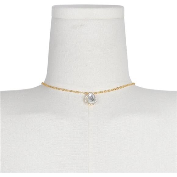 Rhinestone Back Chain Necklace – Sparkling Body Jewelry for Backless Dresses - Picture 4 of 5